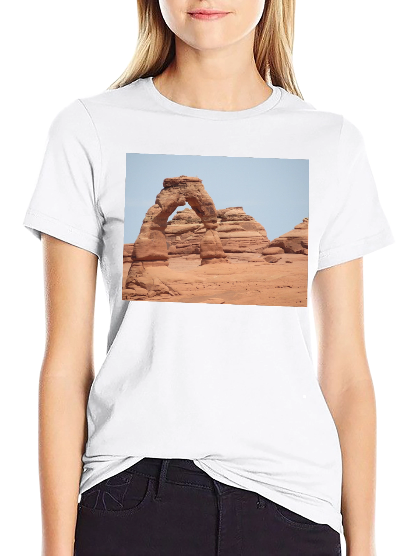 Arches National Park Graphic Tee - Black Cotton Blend