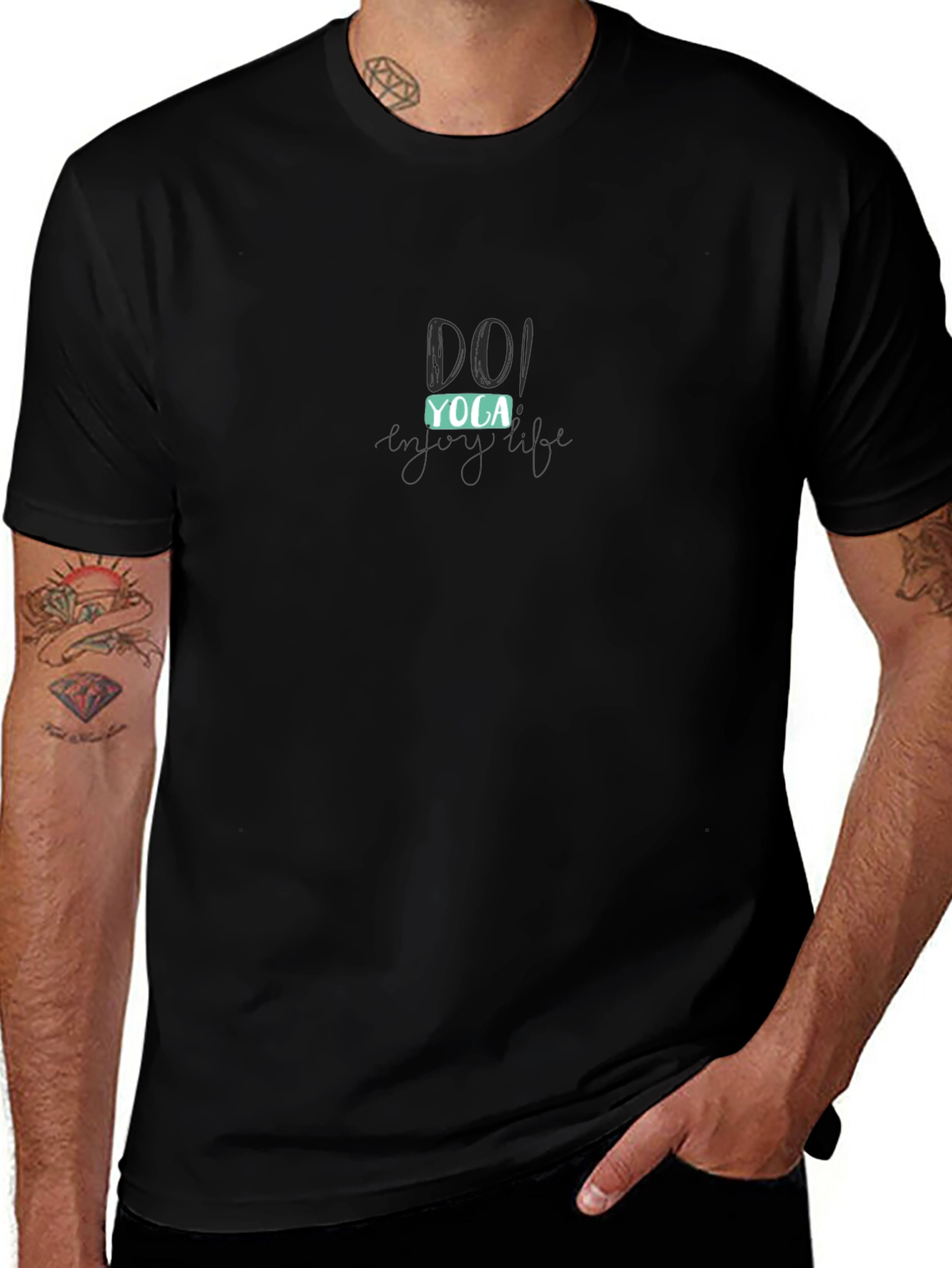 Do Yoga Graphic Black Tee