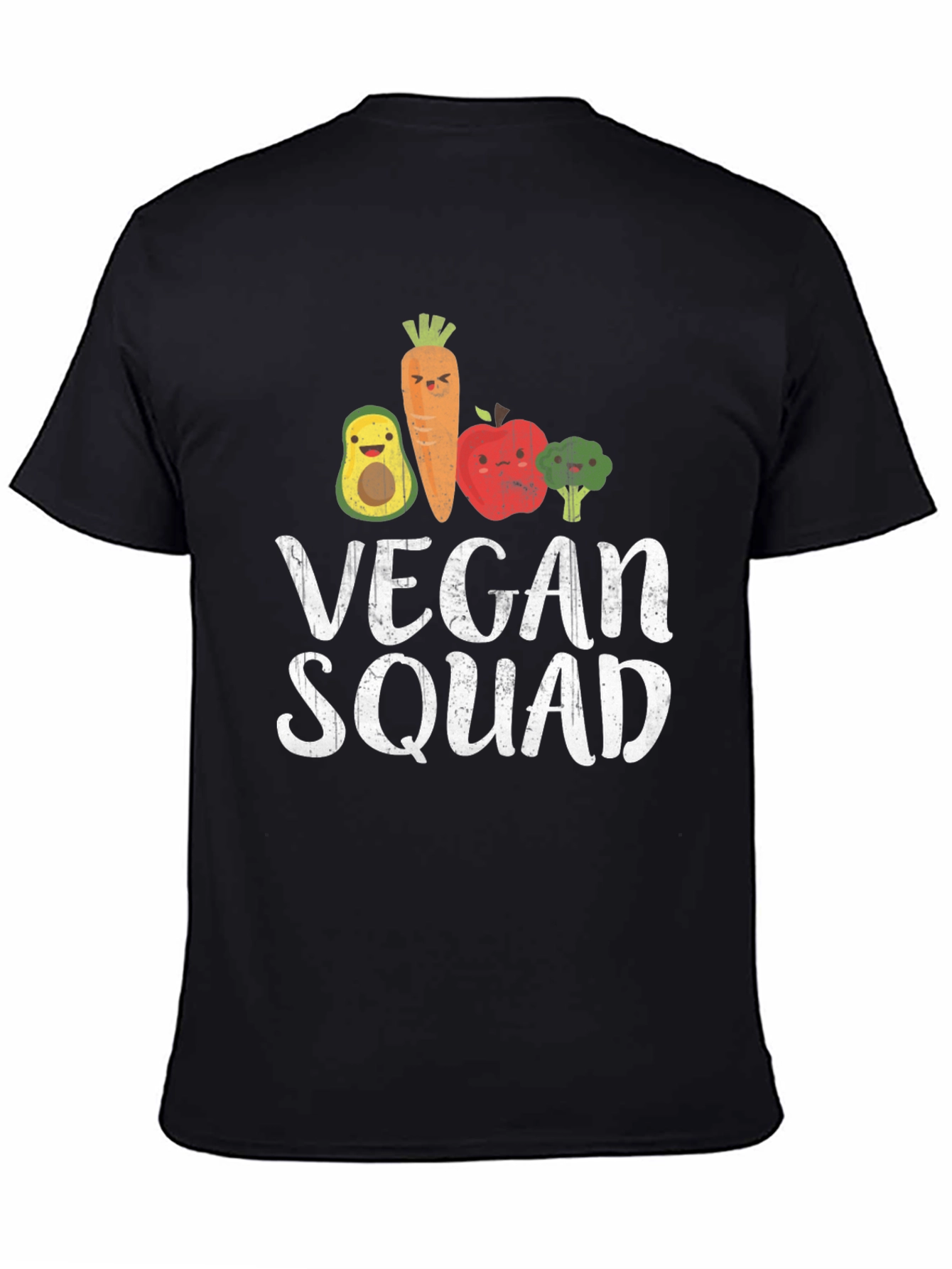 Vegan Squad T-Shirt - Cute Food Cartoon Design