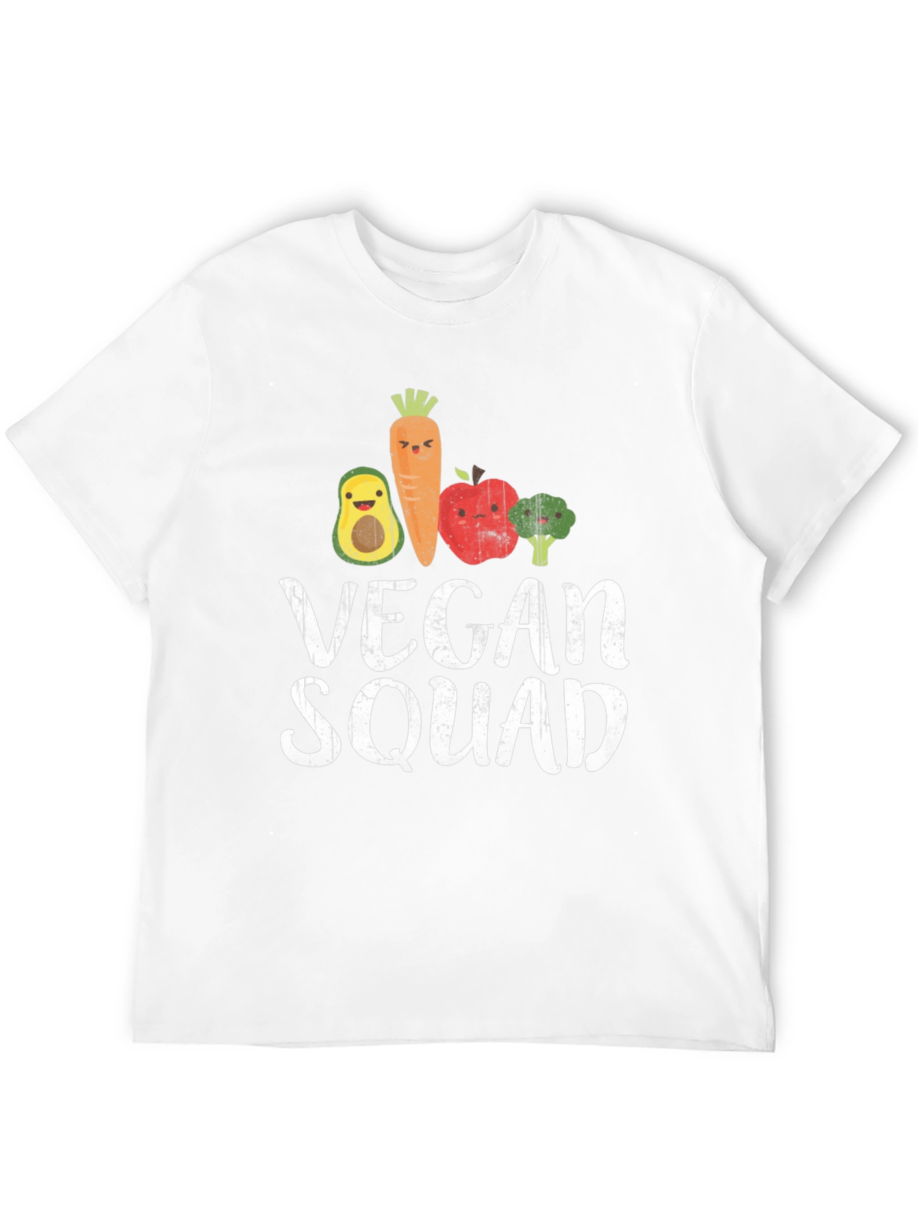 Vegan Squad T-Shirt - Cute Food Cartoon Design