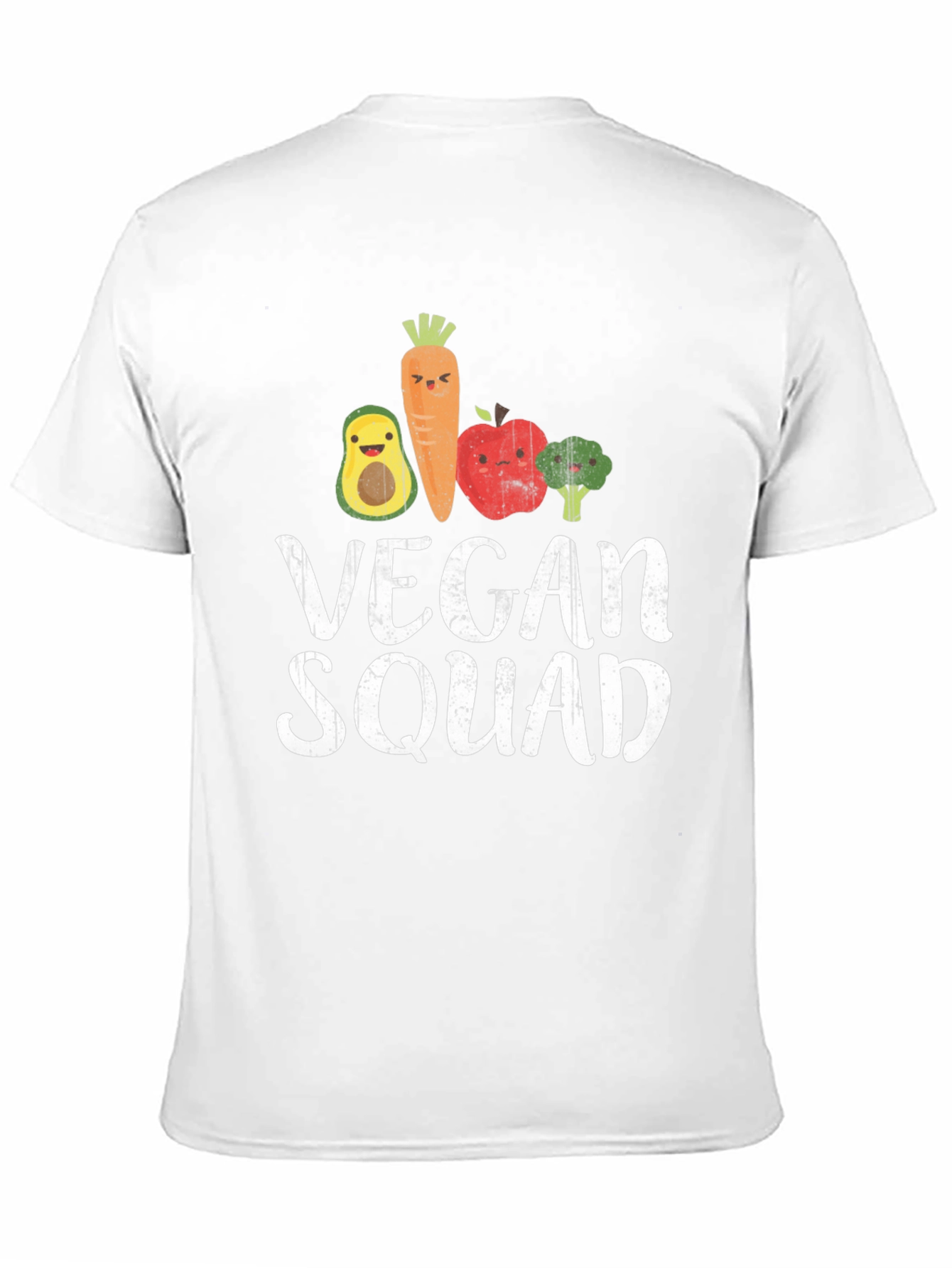 Vegan Squad T-Shirt - Cute Food Cartoon Design