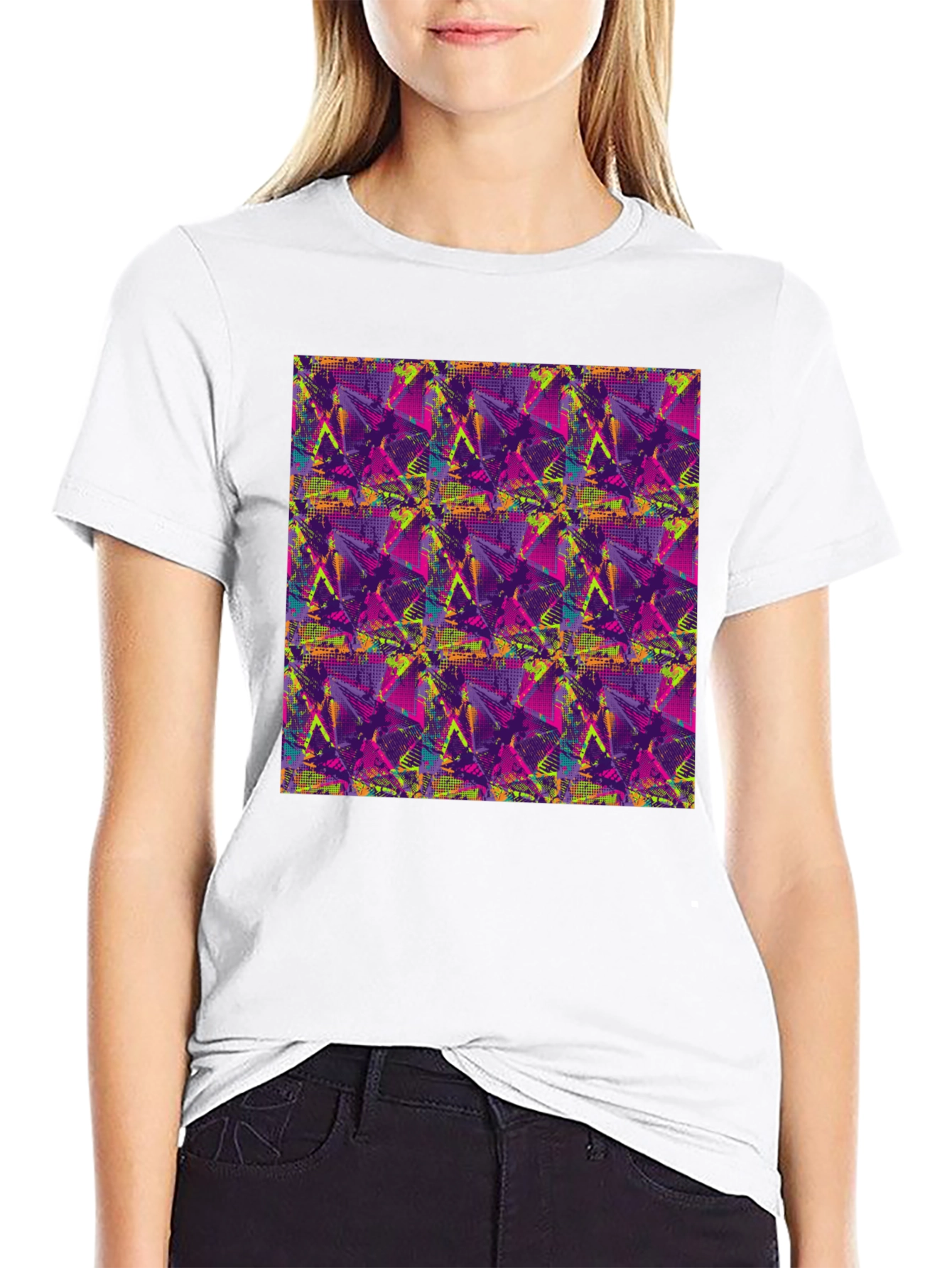 Abstract Graphic Print Tee