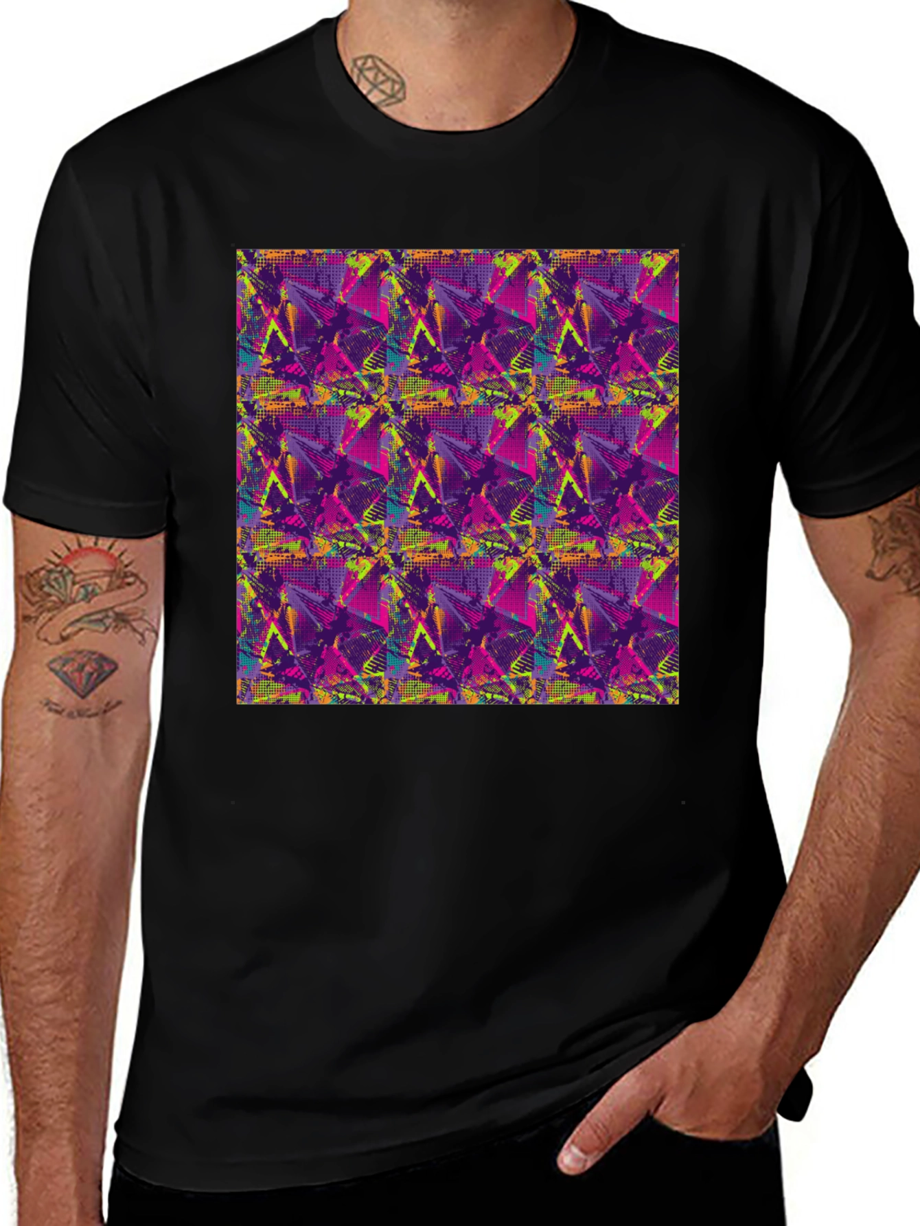 Abstract Graphic Print Tee