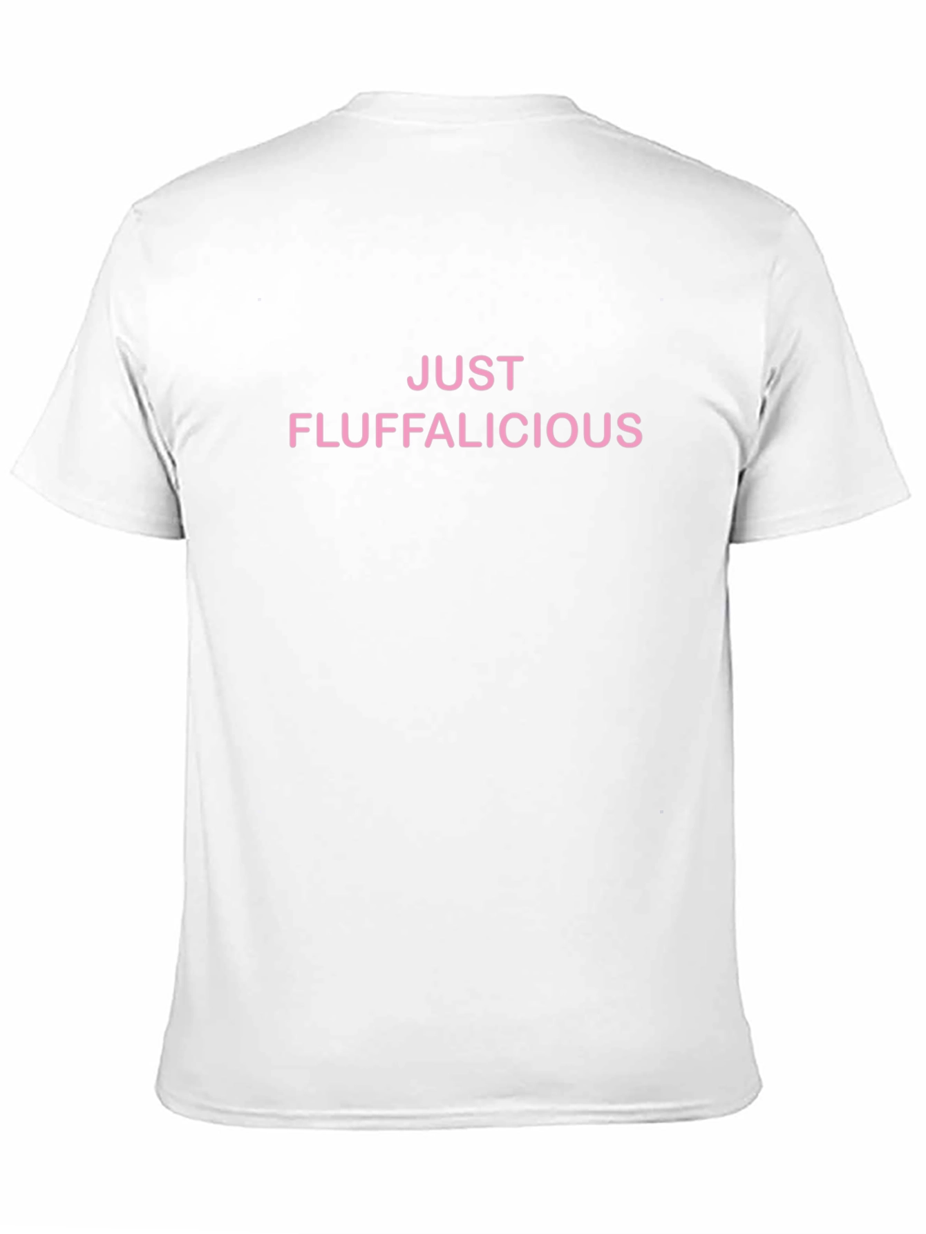 Just Fluffalicious Graphic Tee - Pink on Black