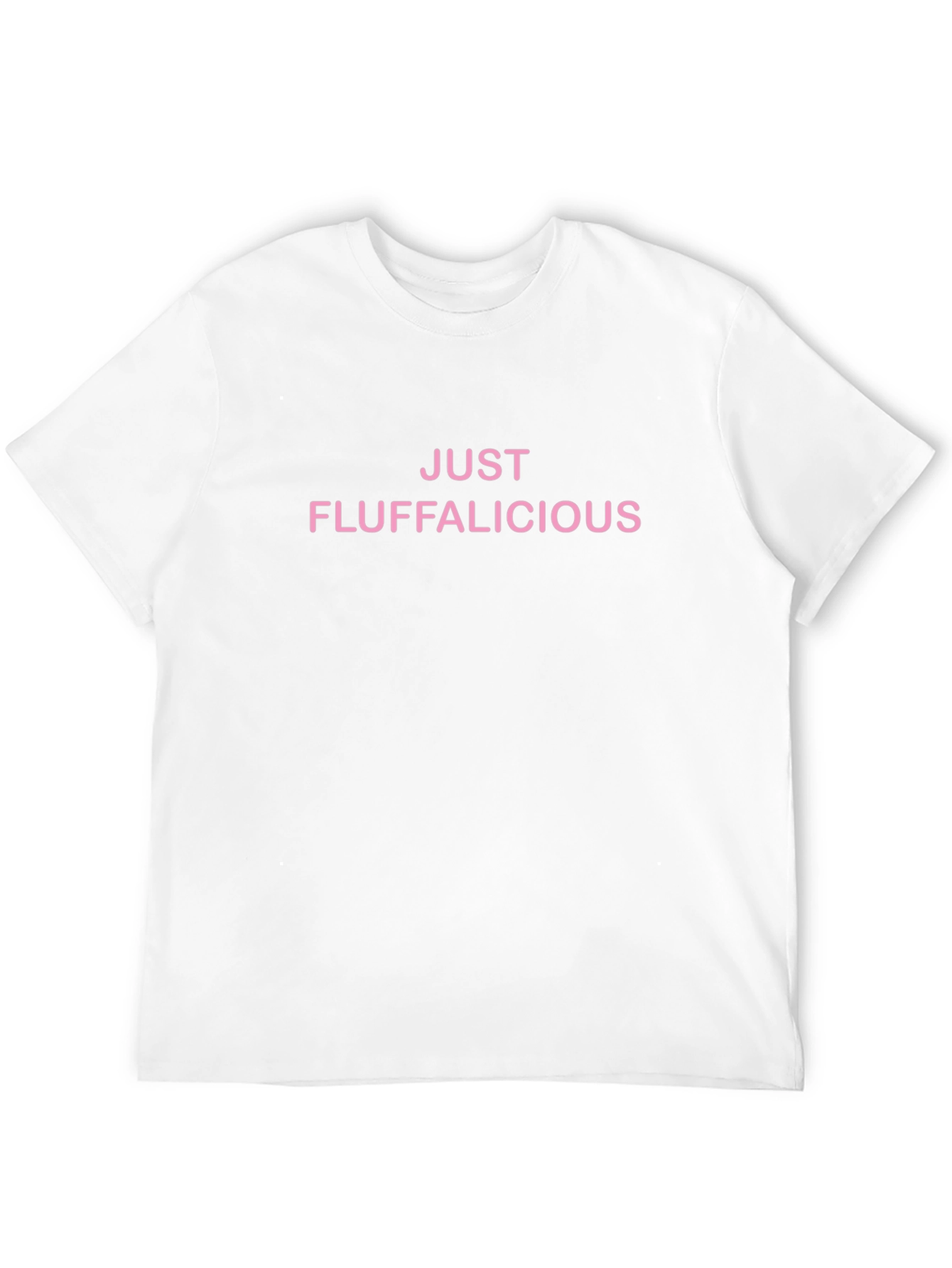 Just Fluffalicious Graphic Tee - Pink on Black