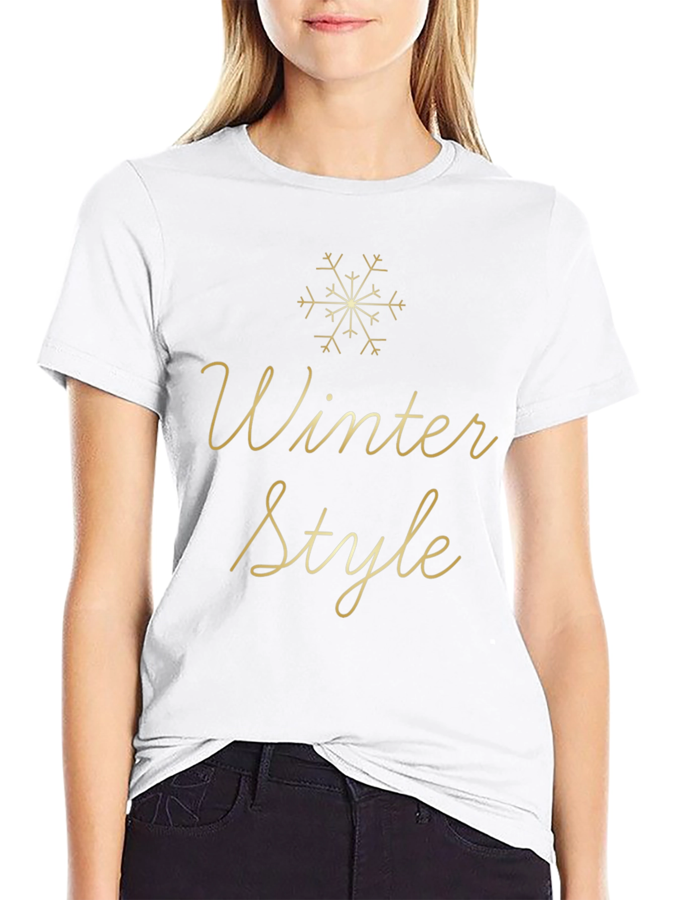 Winter Style Black T-Shirt