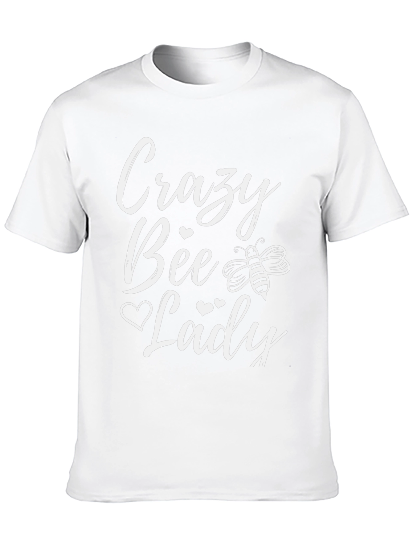 Crazy Bee Lady T-Shirt - Black Cotton Tee