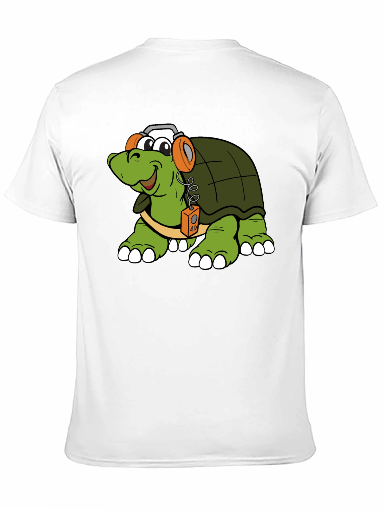 Turtle with Headphones Graphic T-Shirt