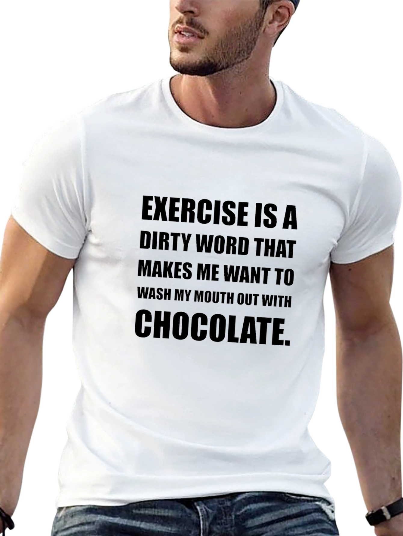Exercise is a Dirty Word Funny T-Shirt