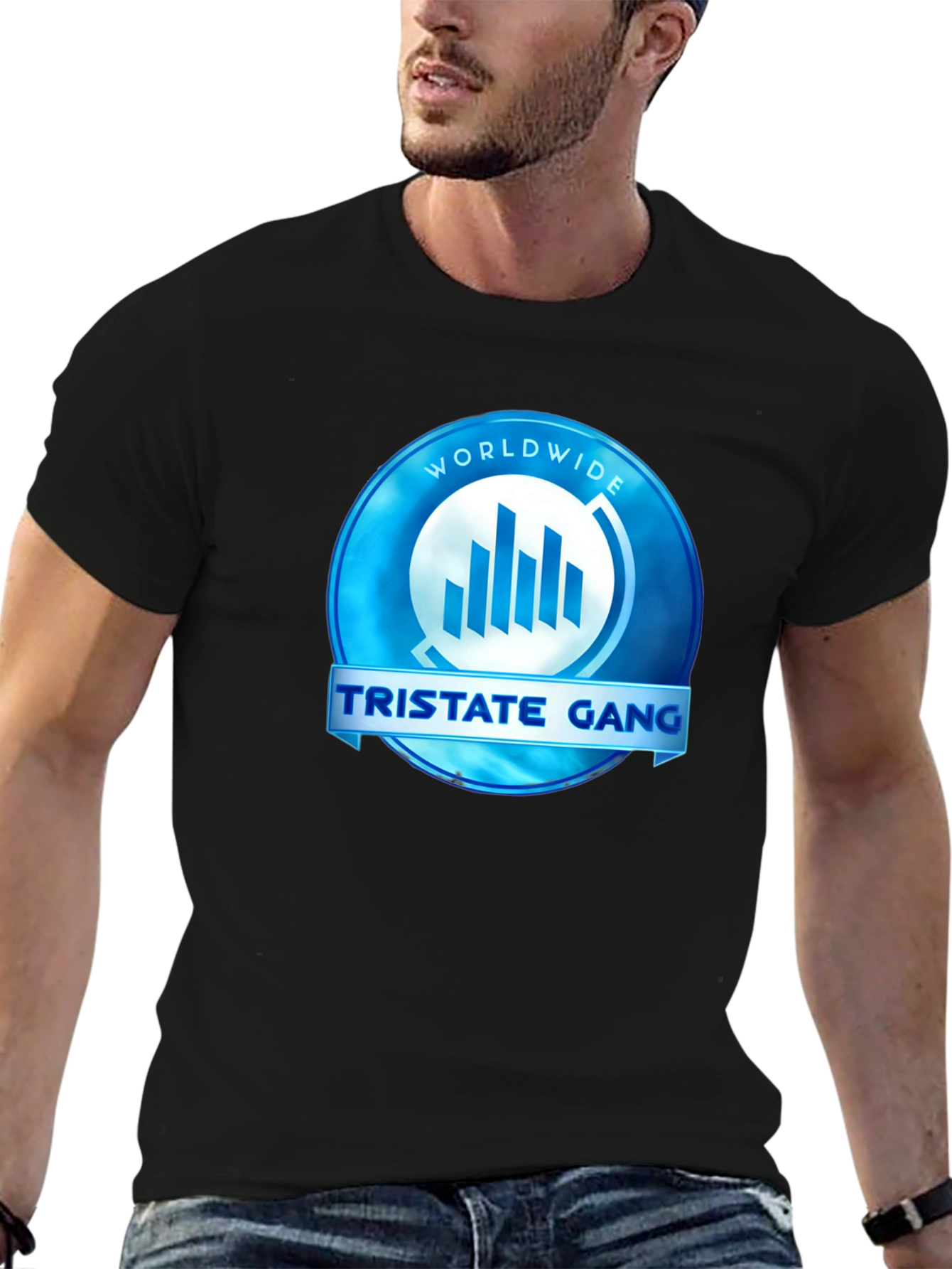 TriState Gang Graphic Tee - Worldwide Blue Emblem