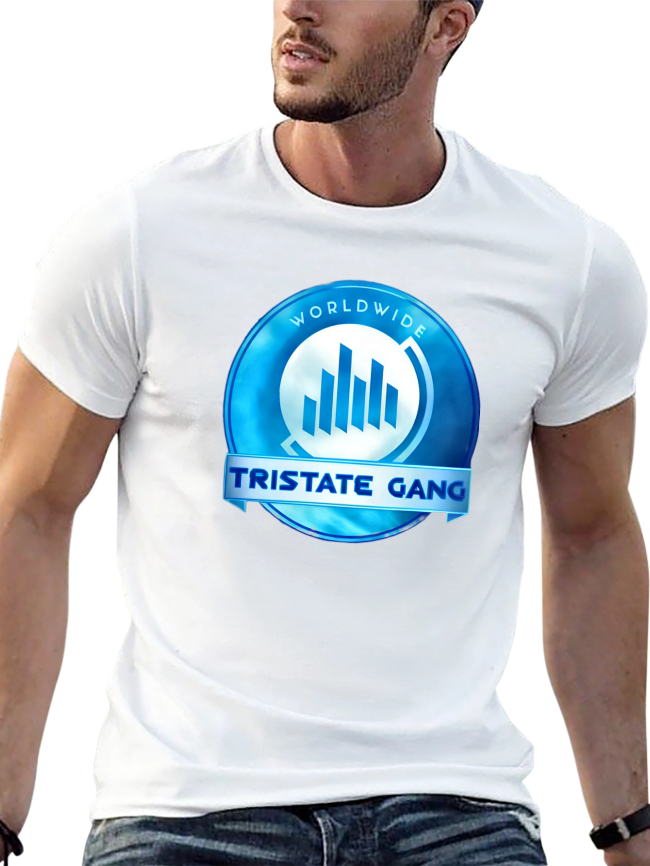 TriState Gang Graphic Tee - Worldwide Blue Emblem