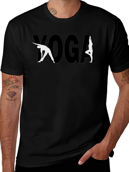 Yoga Graphic T-Shirt - Stylish & Comfortable Black Tee