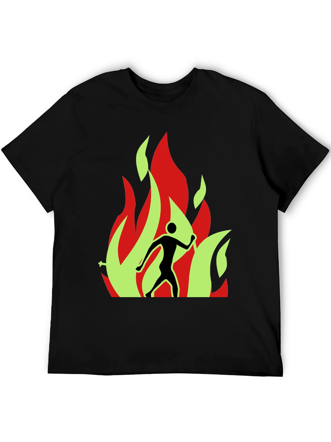 Burning Man Graphic Tee - Black T-Shirt