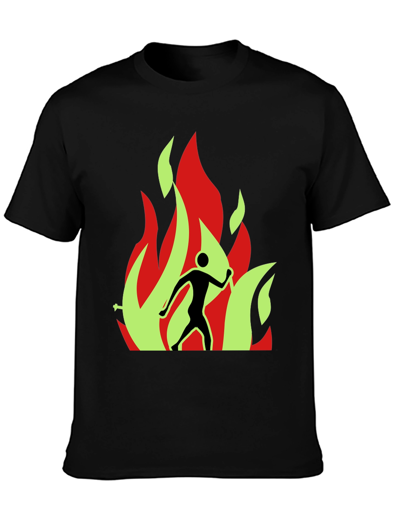 Burning Man Graphic Tee - Black T-Shirt