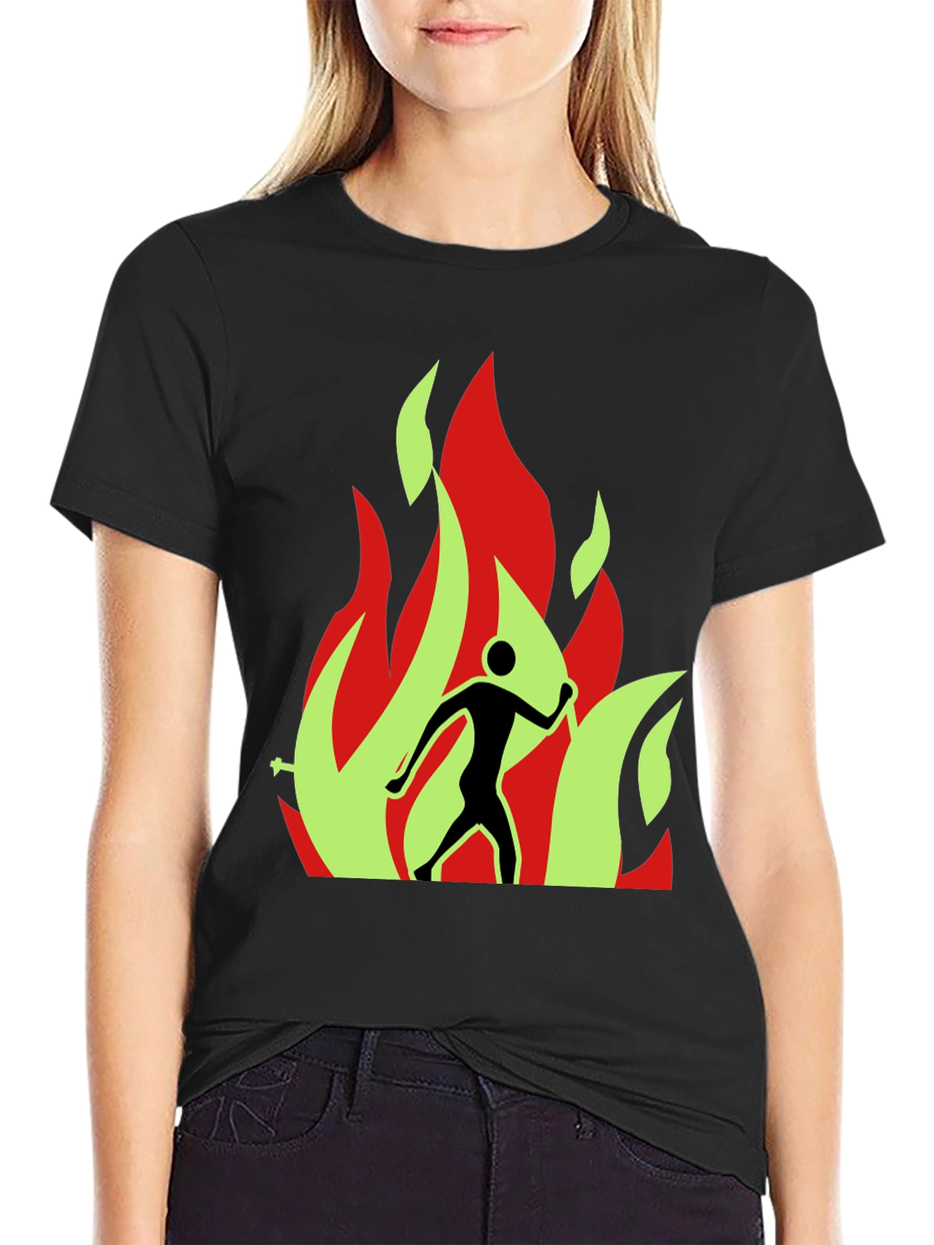 Burning Man Graphic Tee - Black T-Shirt