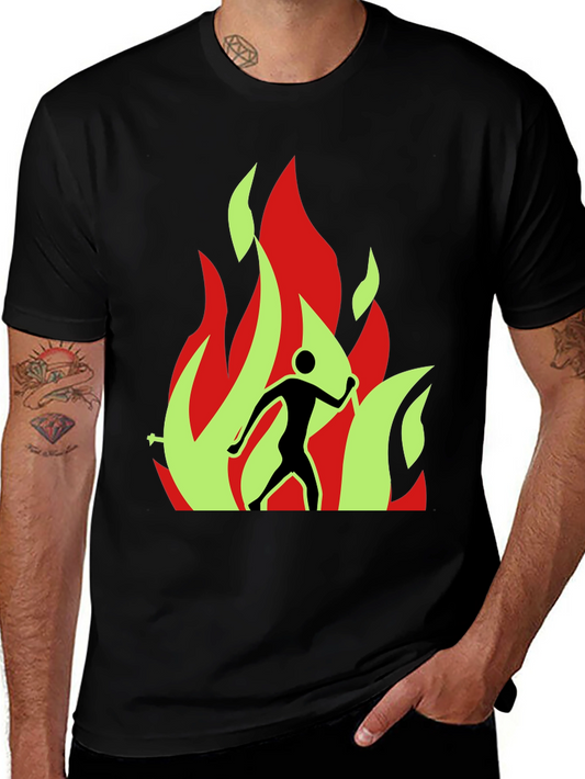 Burning Man Graphic Tee - Black T-Shirt