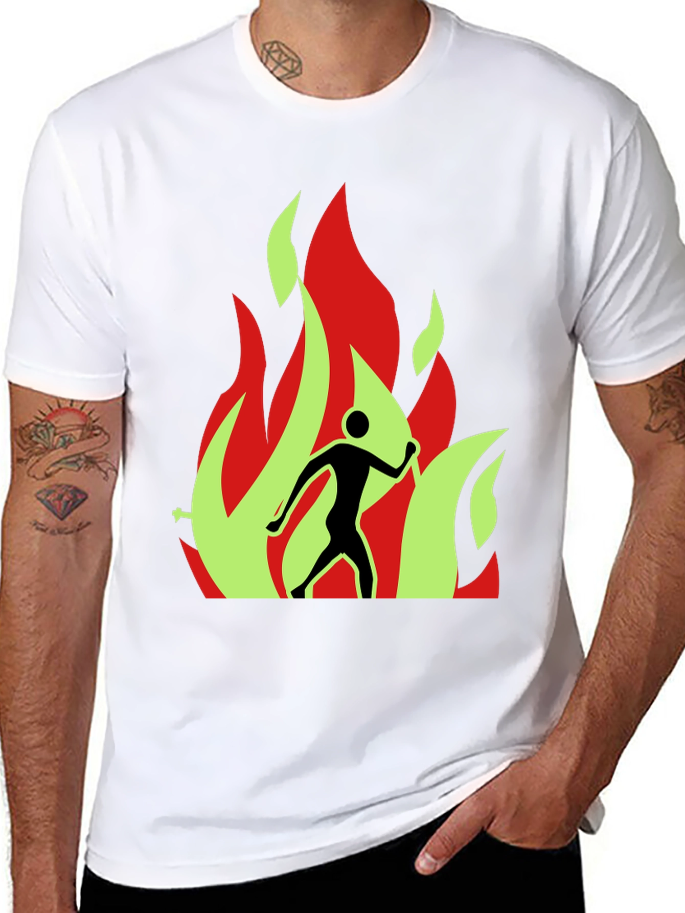 Burning Man Graphic Tee - Black T-Shirt