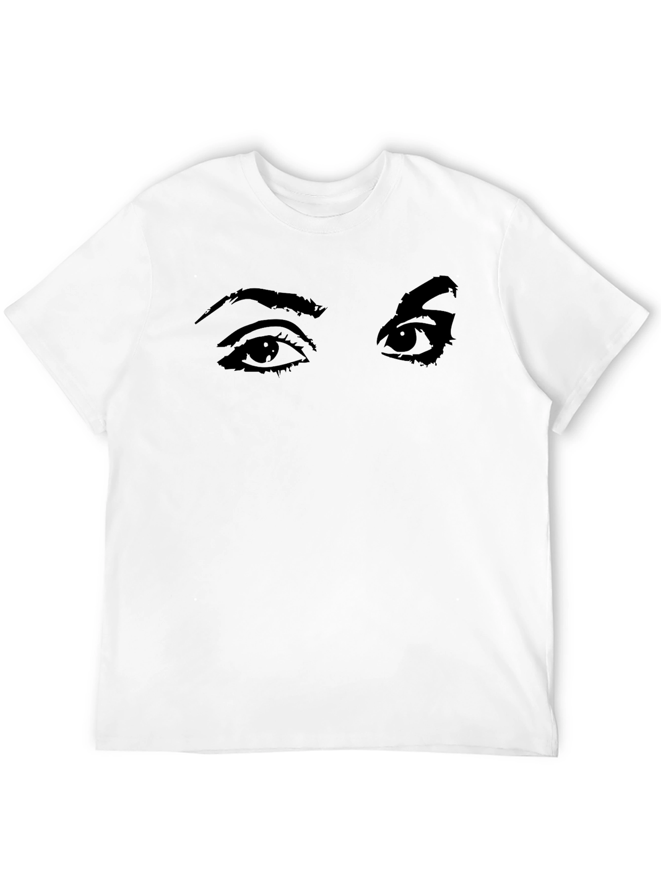 Eyes Graphic Black Tee - Unisex Style
