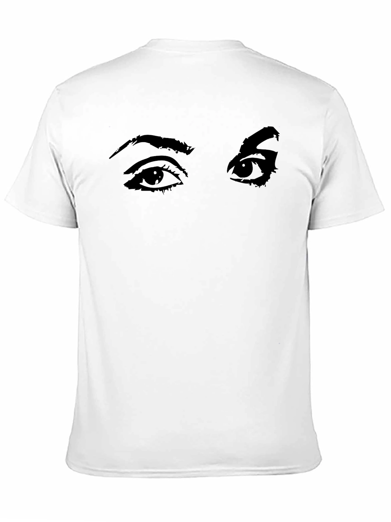 Eyes Graphic Black Tee - Unisex Style