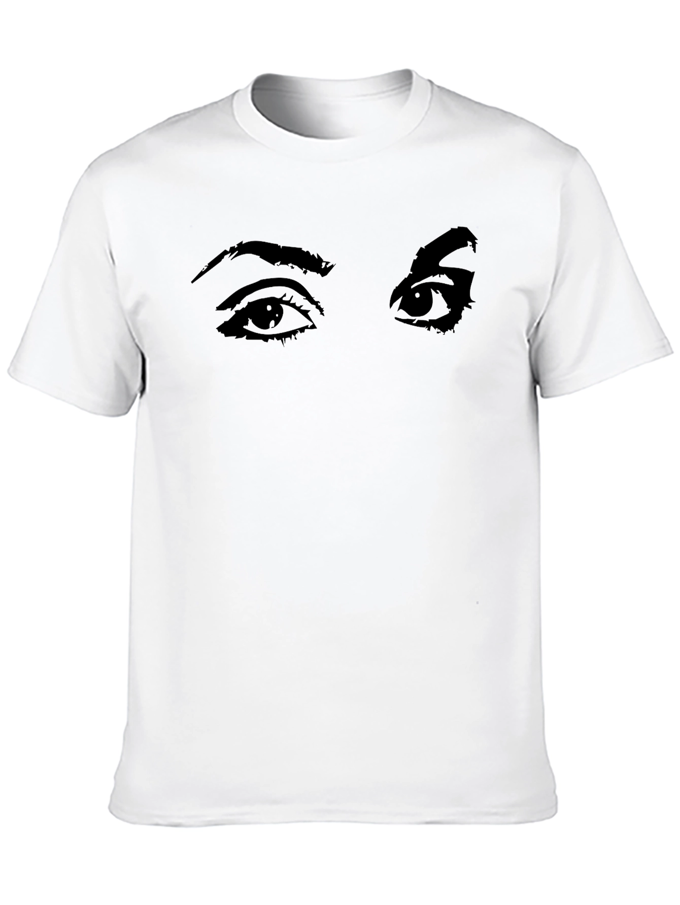 Eyes Graphic Black Tee - Unisex Style