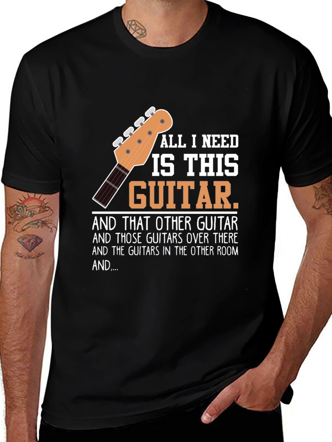 All I Need Is This Guitar Graphic Tee