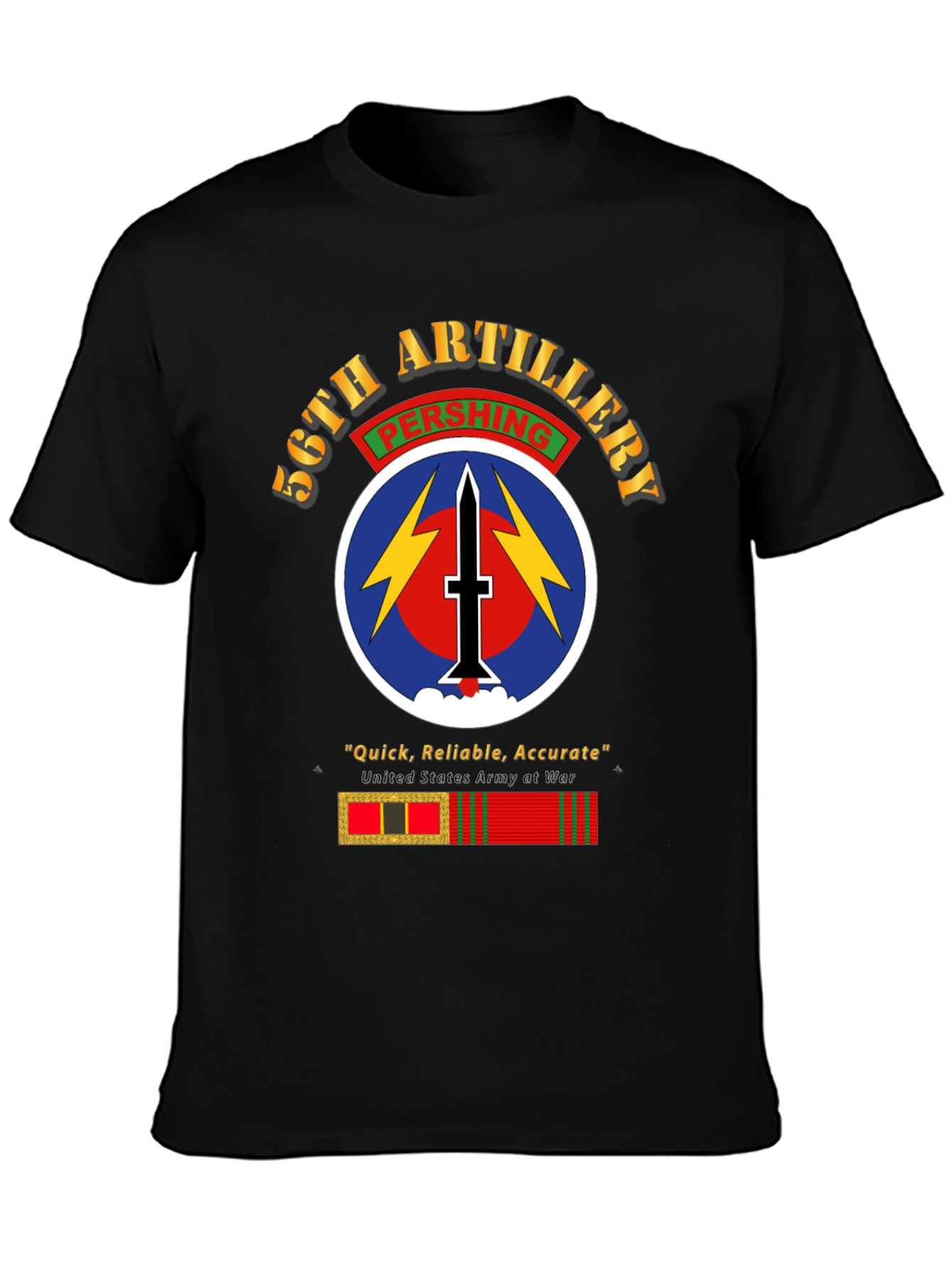 56th Artillery Pershing T-Shirt - Military Pride