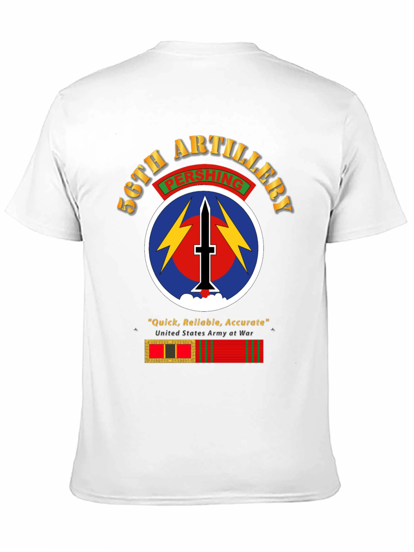 56th Artillery Pershing T-Shirt - Military Pride