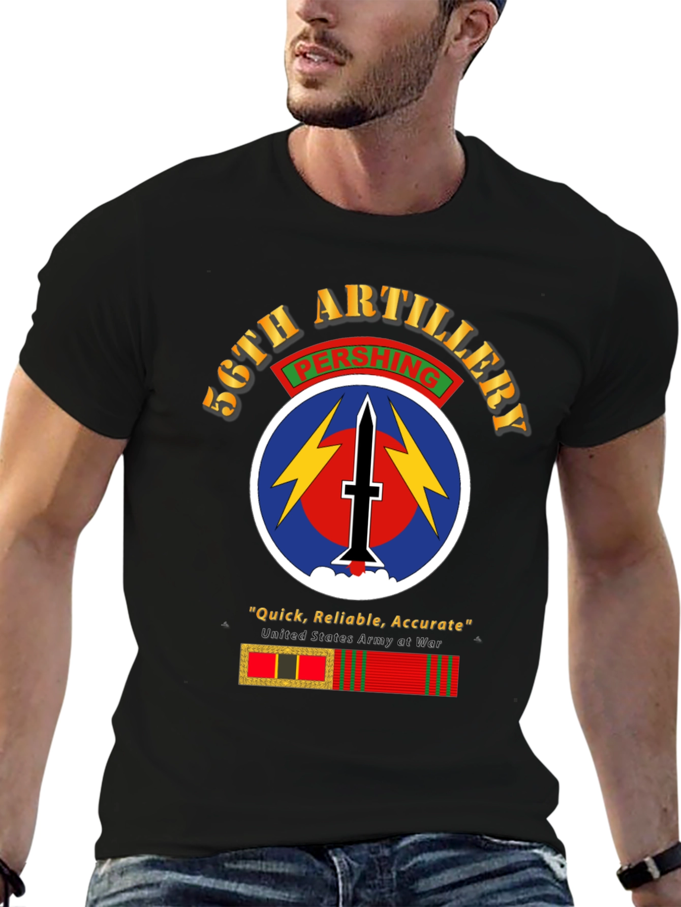 56th Artillery Pershing T-Shirt - Military Pride