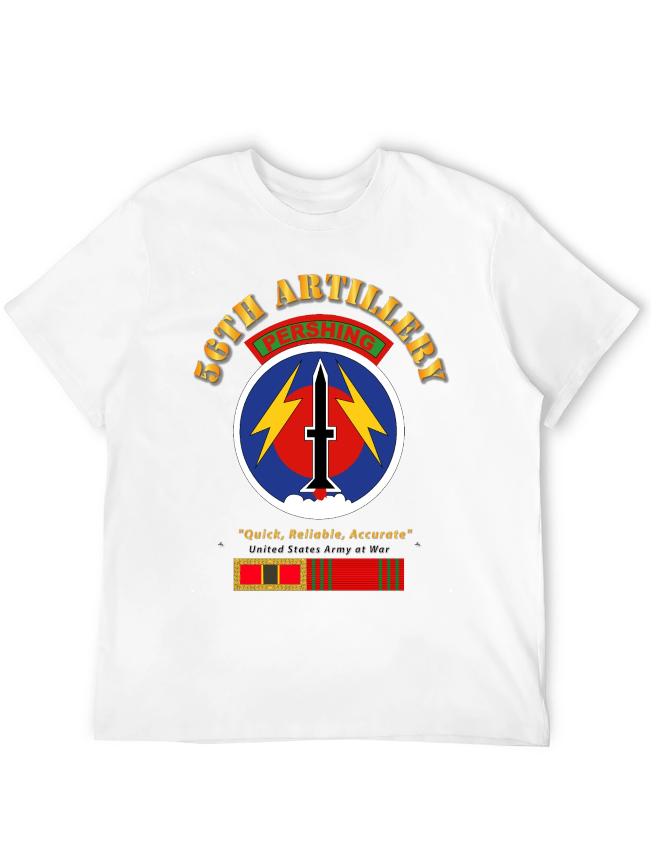 56th Artillery Pershing T-Shirt - Military Pride