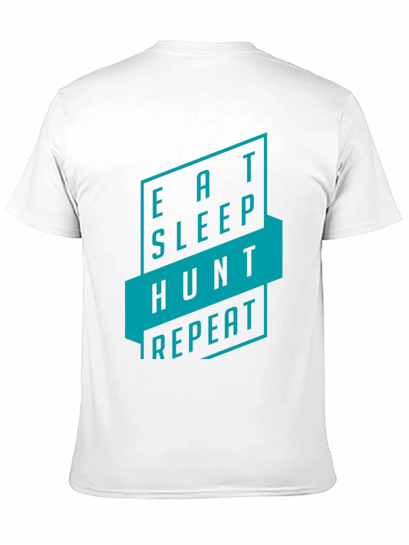 Eat Sleep Hunt Repeat Black Graphic Tee