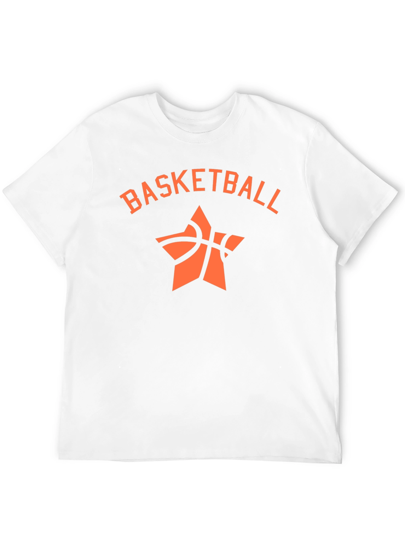 Basketball Star Graphic Tee - Black Cotton T-Shirt