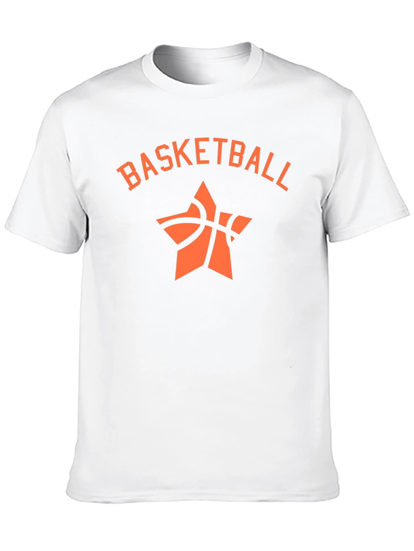 Basketball Star Graphic Tee - Black Cotton T-Shirt