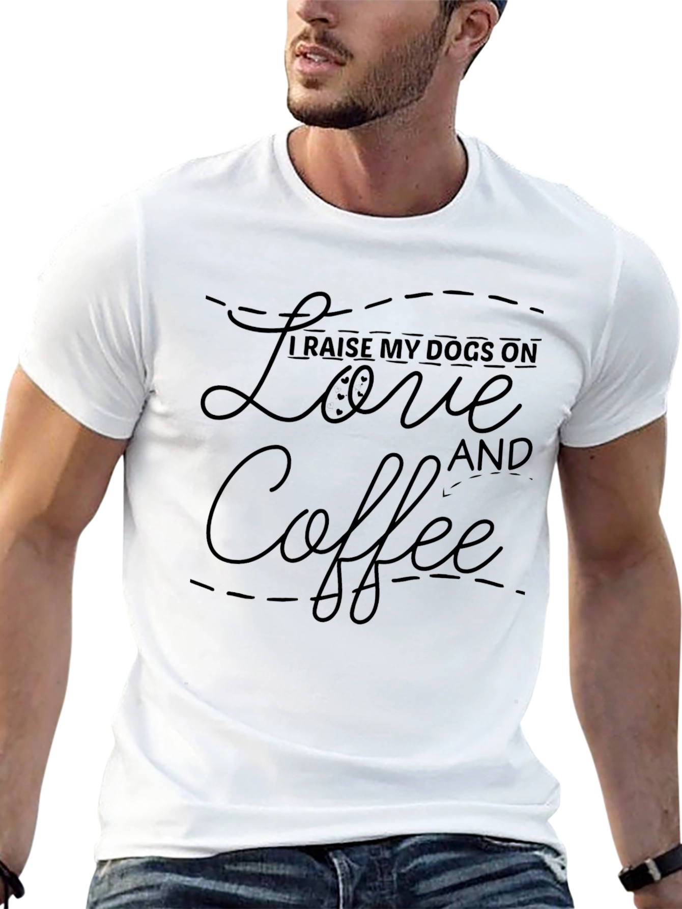 Love & Coffee Dog Lover T-Shirt