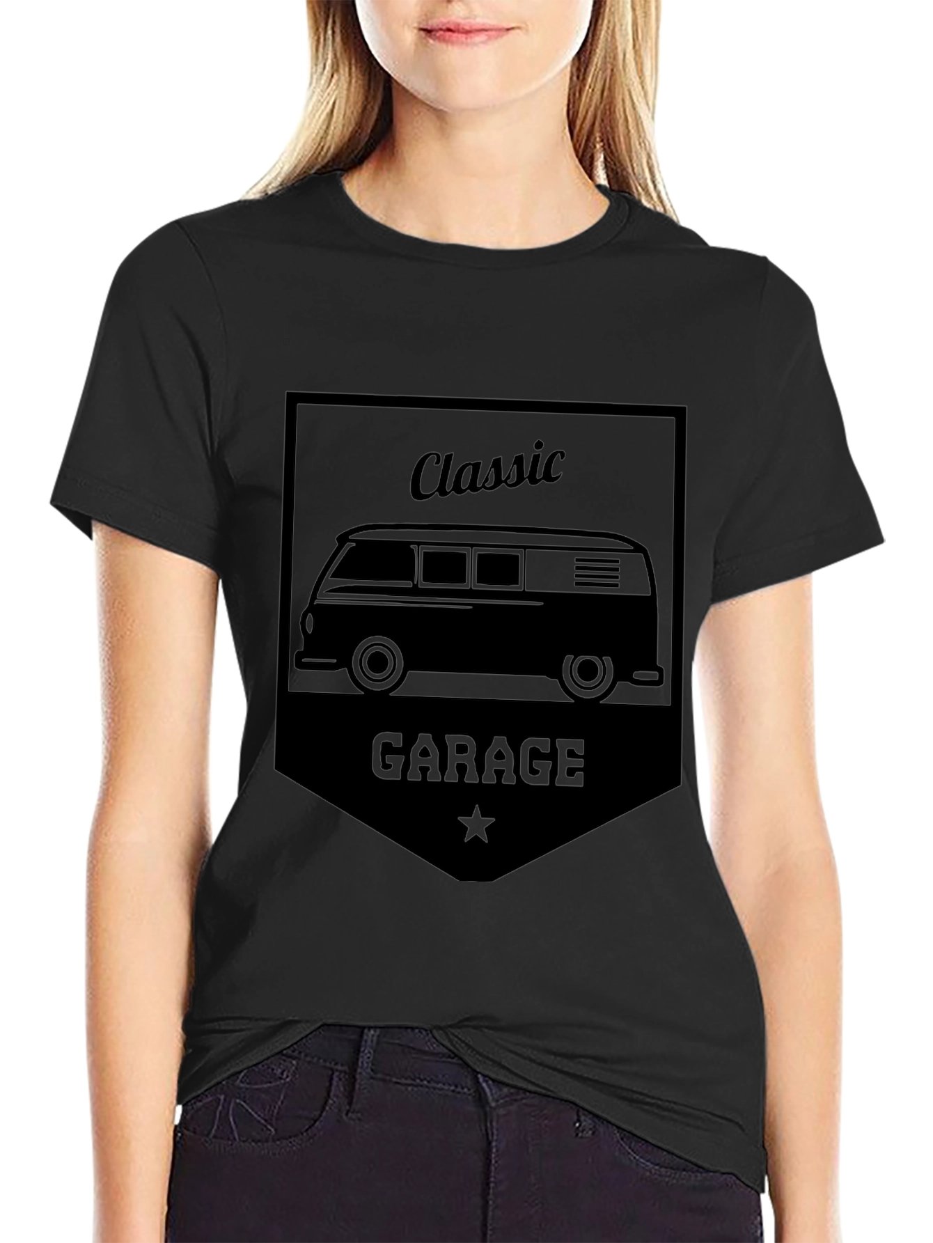 Classic Garage Van Graphic Tee - Retro Style