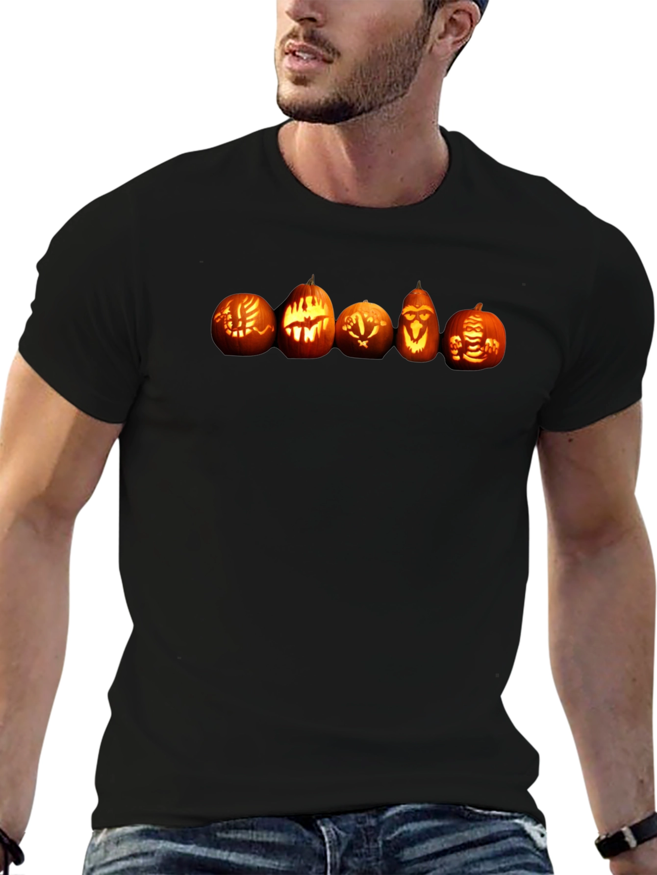 Pumpkin Faces T-Shirt - Halloween Style