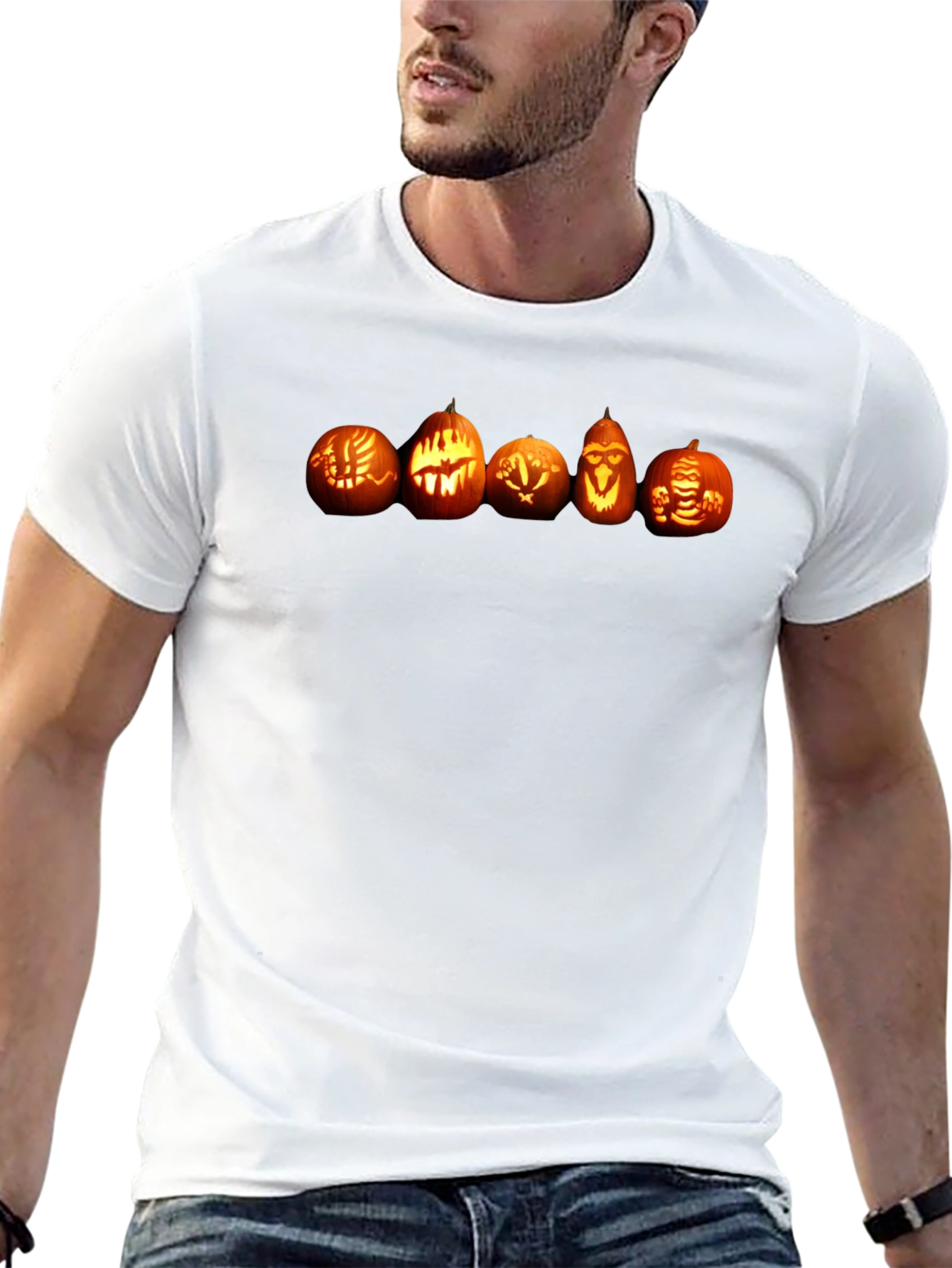 Pumpkin Faces T-Shirt - Halloween Style