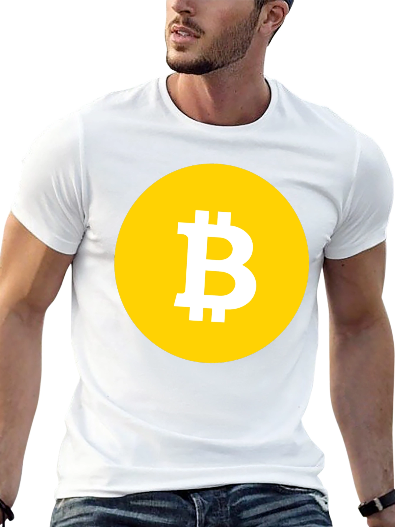 Bitcoin Logo Black T-Shirt Crypto Currency
