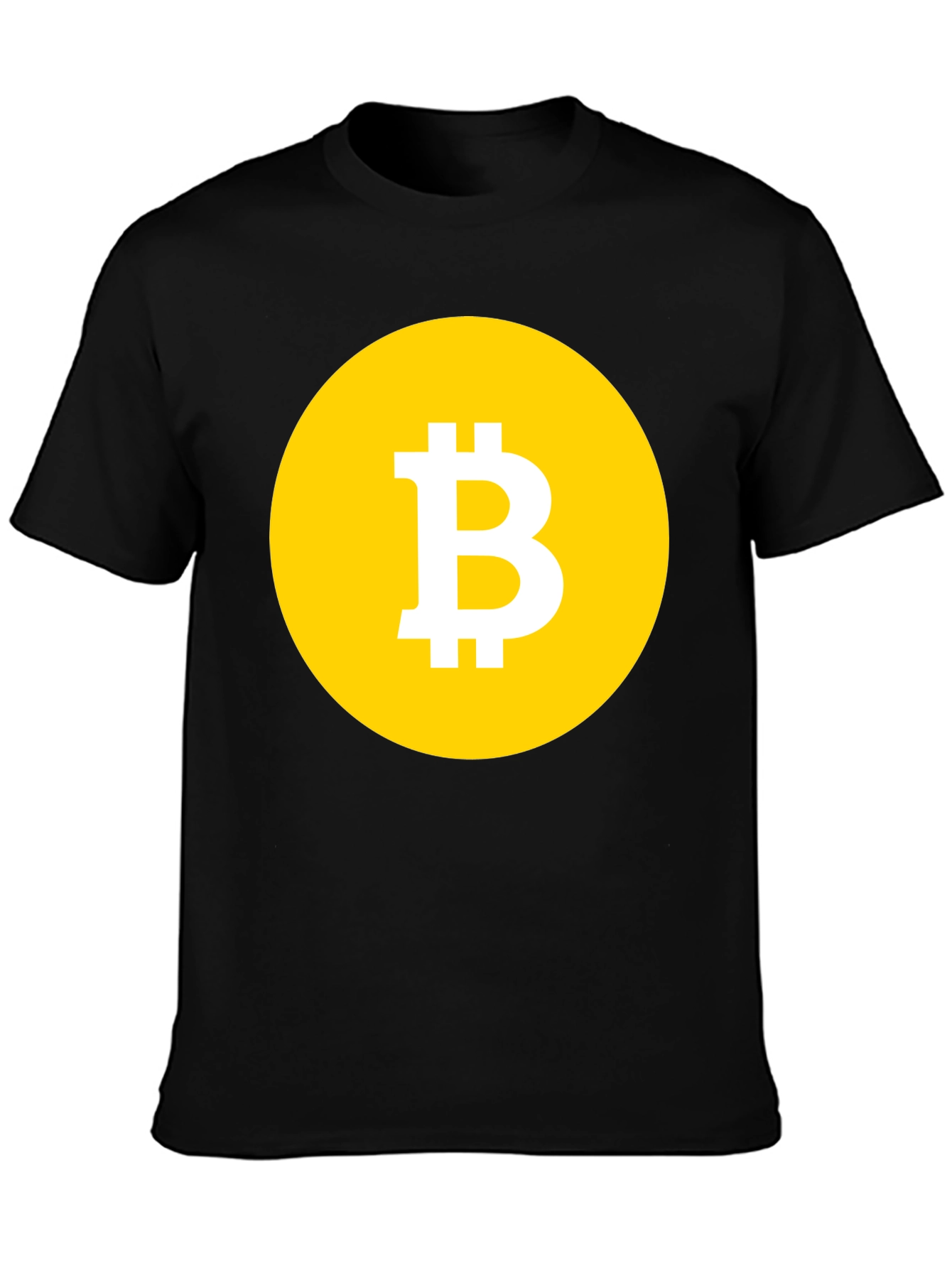 Bitcoin Logo Black T-Shirt Crypto Currency