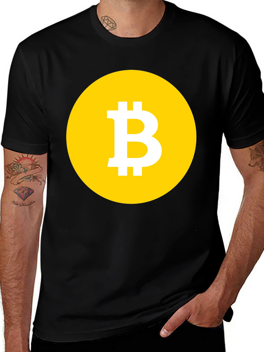 Bitcoin Logo Black T-Shirt Crypto Currency