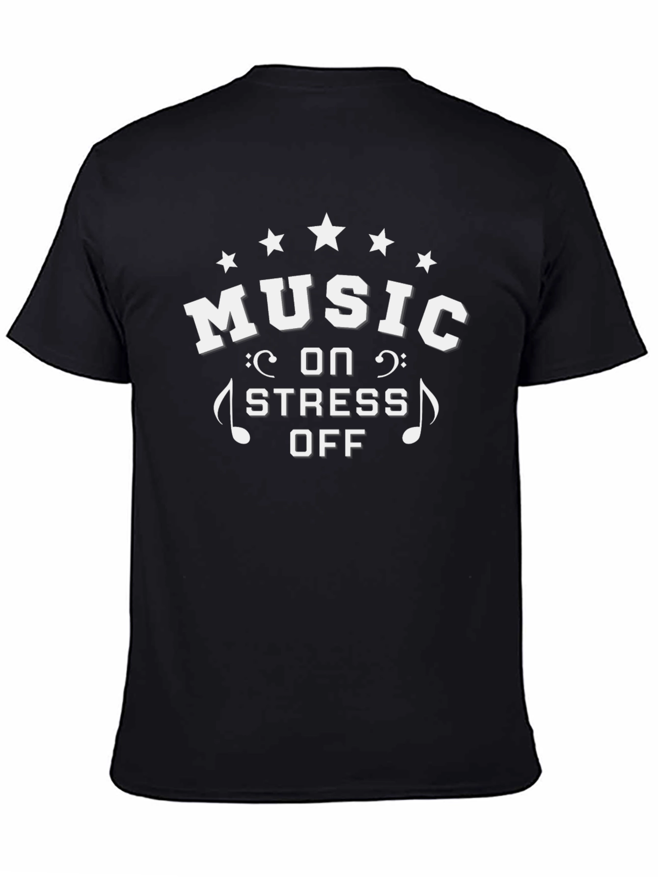 Music On Stress Off Graphic T-Shirt