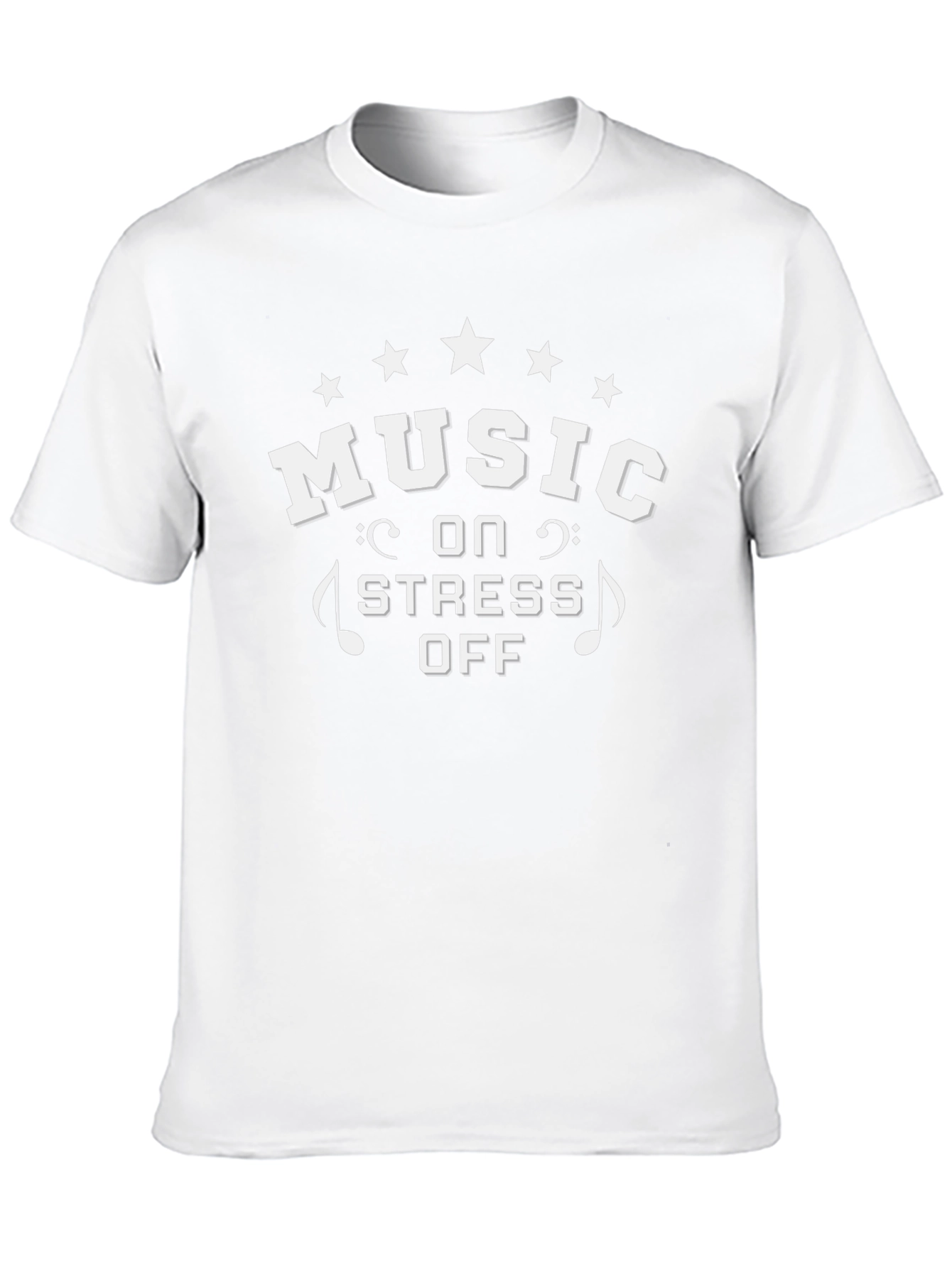 Music On Stress Off Graphic T-Shirt