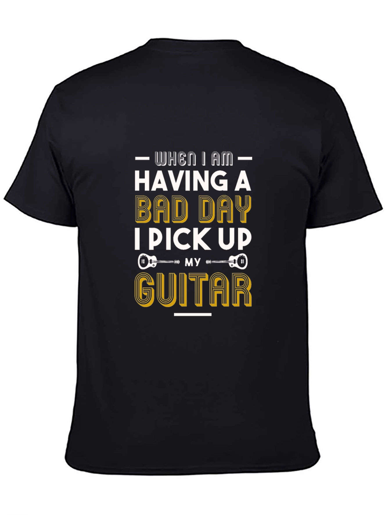 Guitar Lover T-Shirt - Bad Day Pick Up Guitar