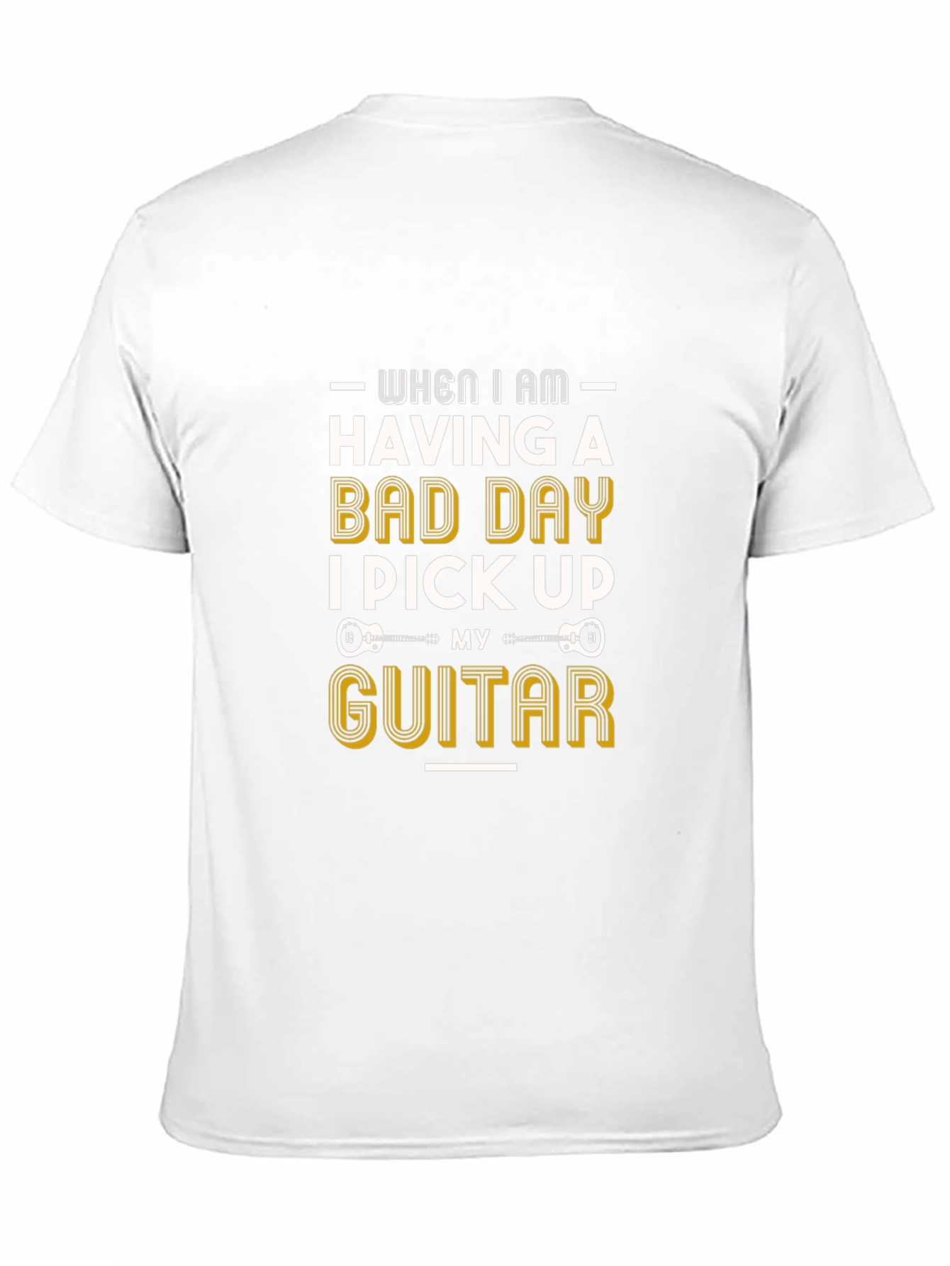 Guitar Lover T-Shirt - Bad Day Pick Up Guitar