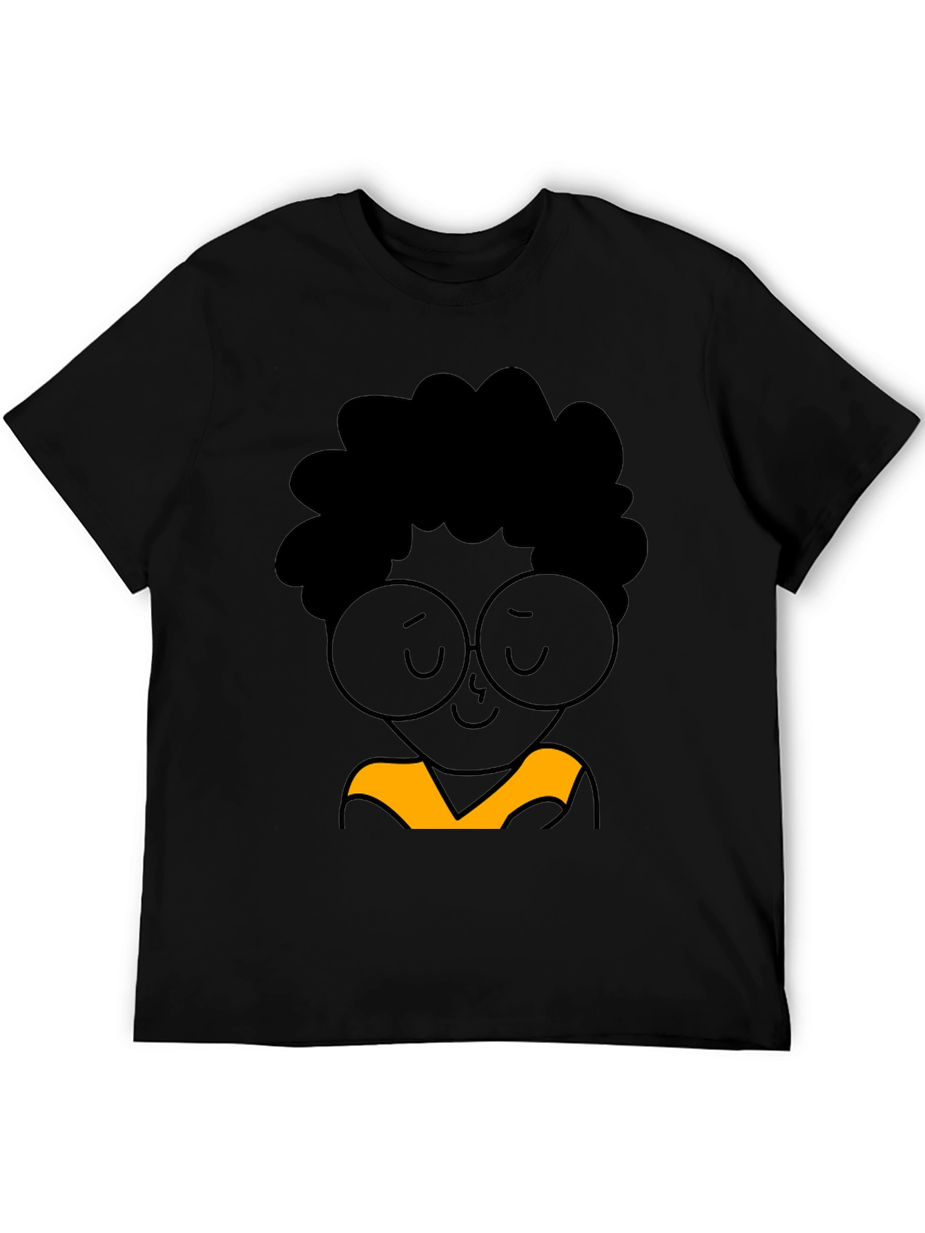Cool Cartoon Graphic Black T-Shirt