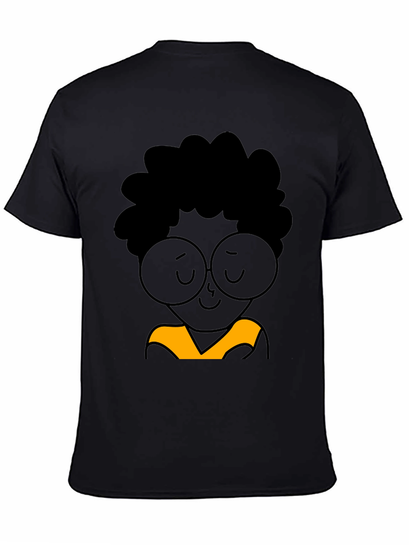 Cool Cartoon Graphic Black T-Shirt