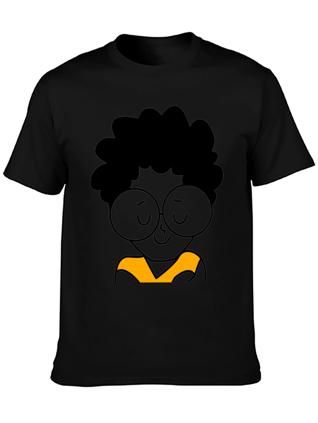 Cool Cartoon Graphic Black T-Shirt